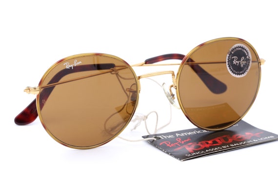 Ray B&L Round Tortuga Vintage Sunglasses Round - Etsy