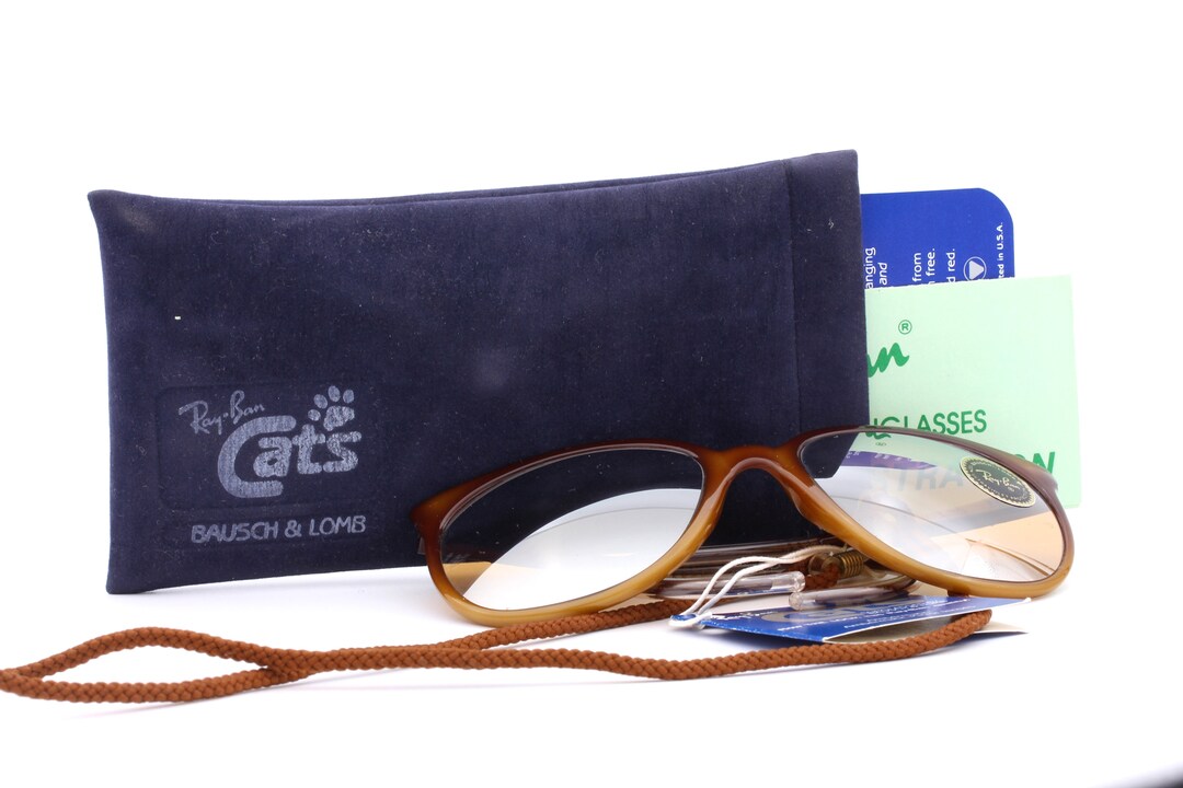 Ray Ban B&L Cats W 0125 Vintage Sunglasses With Ambermatic Mirror