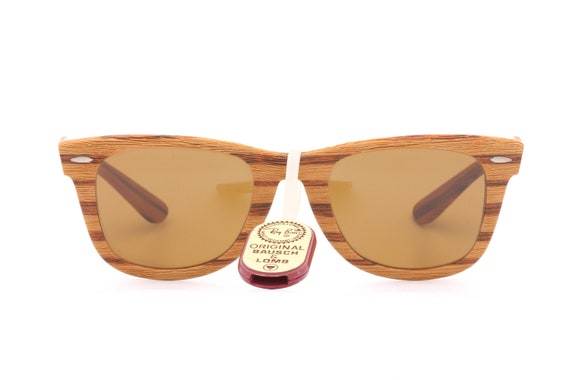 evenwicht Refrein Anders Ray Ban B&L houten Wayfarer 50 22 vintage zonnebrillen - Etsy Nederland