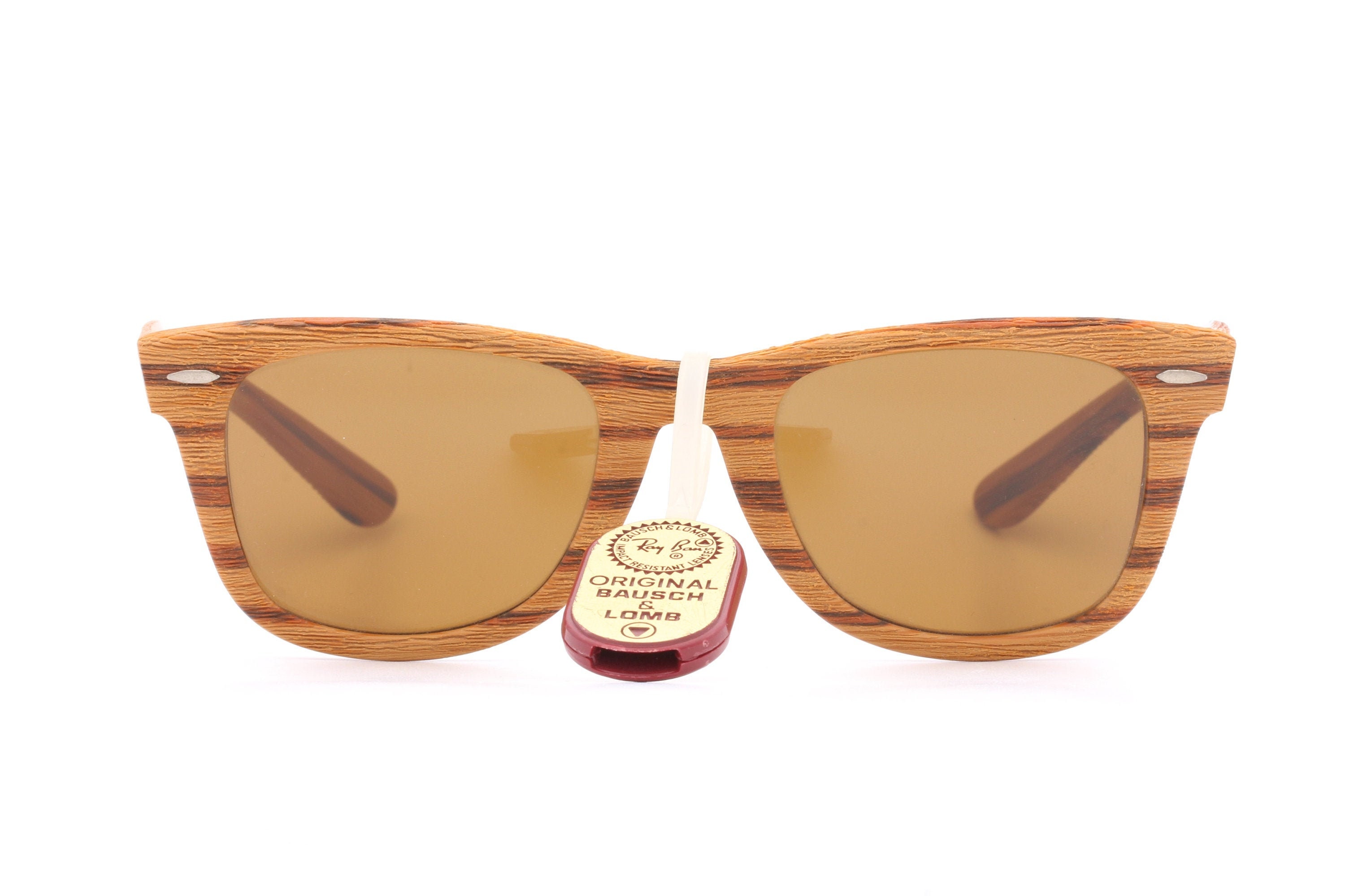 Ray Ban B&L Wooden Wayfarer 50 22 Vintage Sunglasses - Etsy