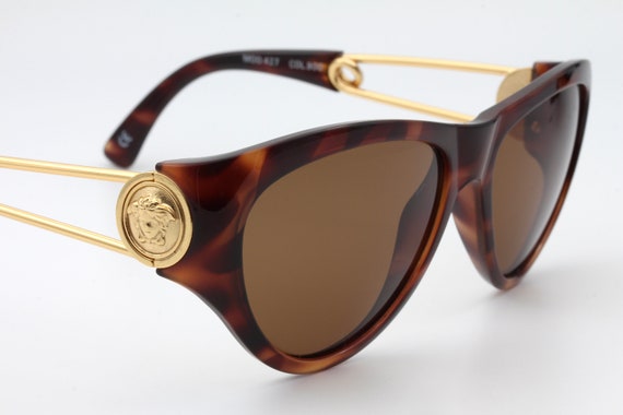 Versace Mod 427 vintage luxury sunglasses / oval … - image 3
