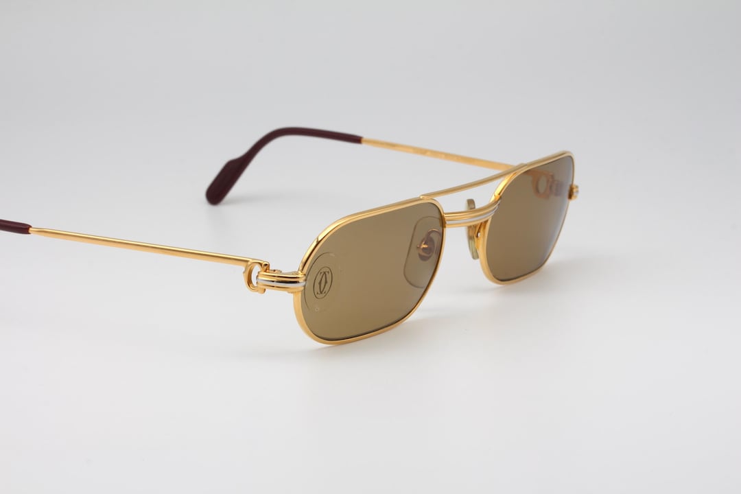 【美品】must de Cartier ゴールド サングラス 極美品】Cartier サングラス must de Cartier 保証書付 - メルカリ