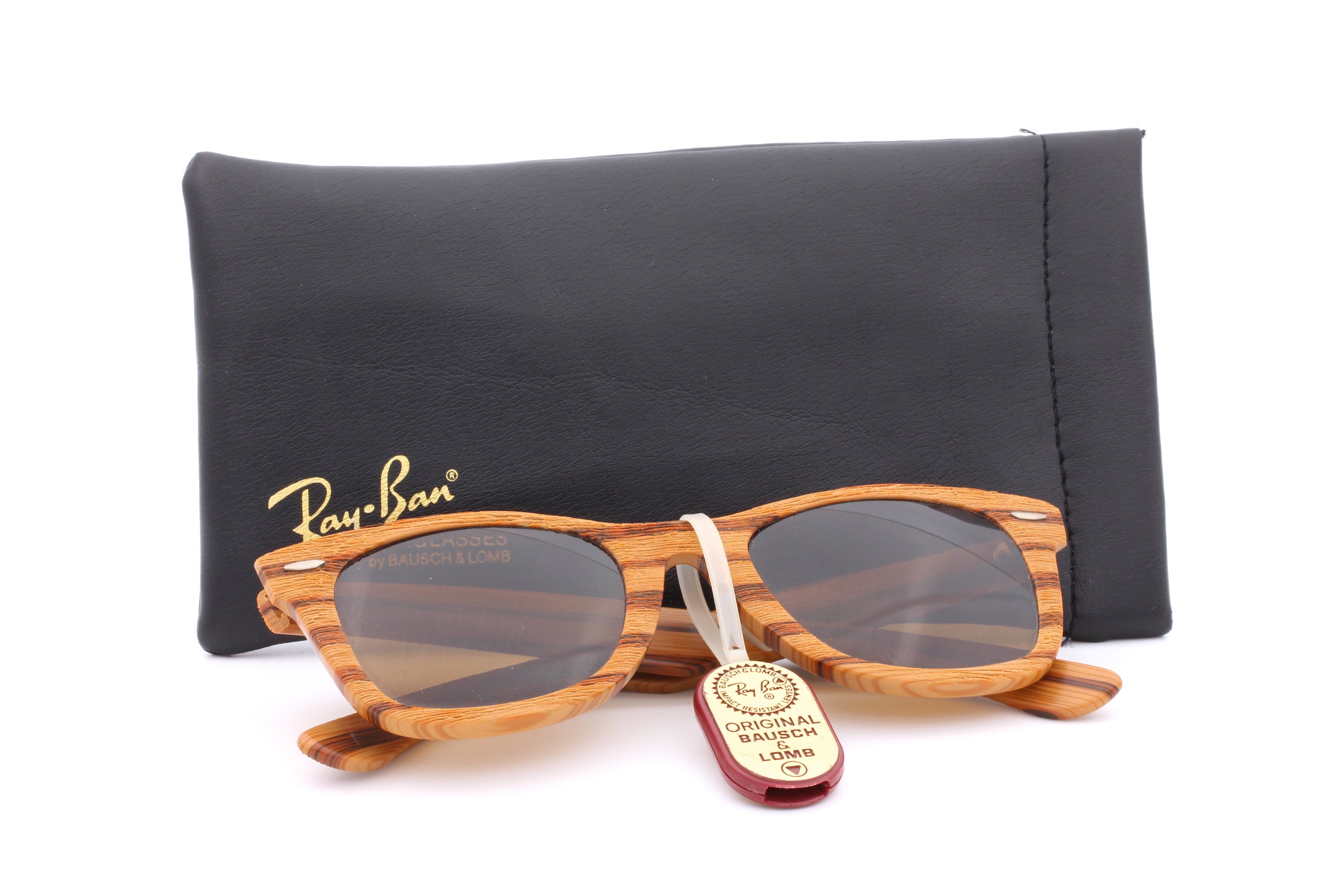 evenwicht Refrein Anders Ray Ban B&L houten Wayfarer 50 22 vintage zonnebrillen - Etsy Nederland