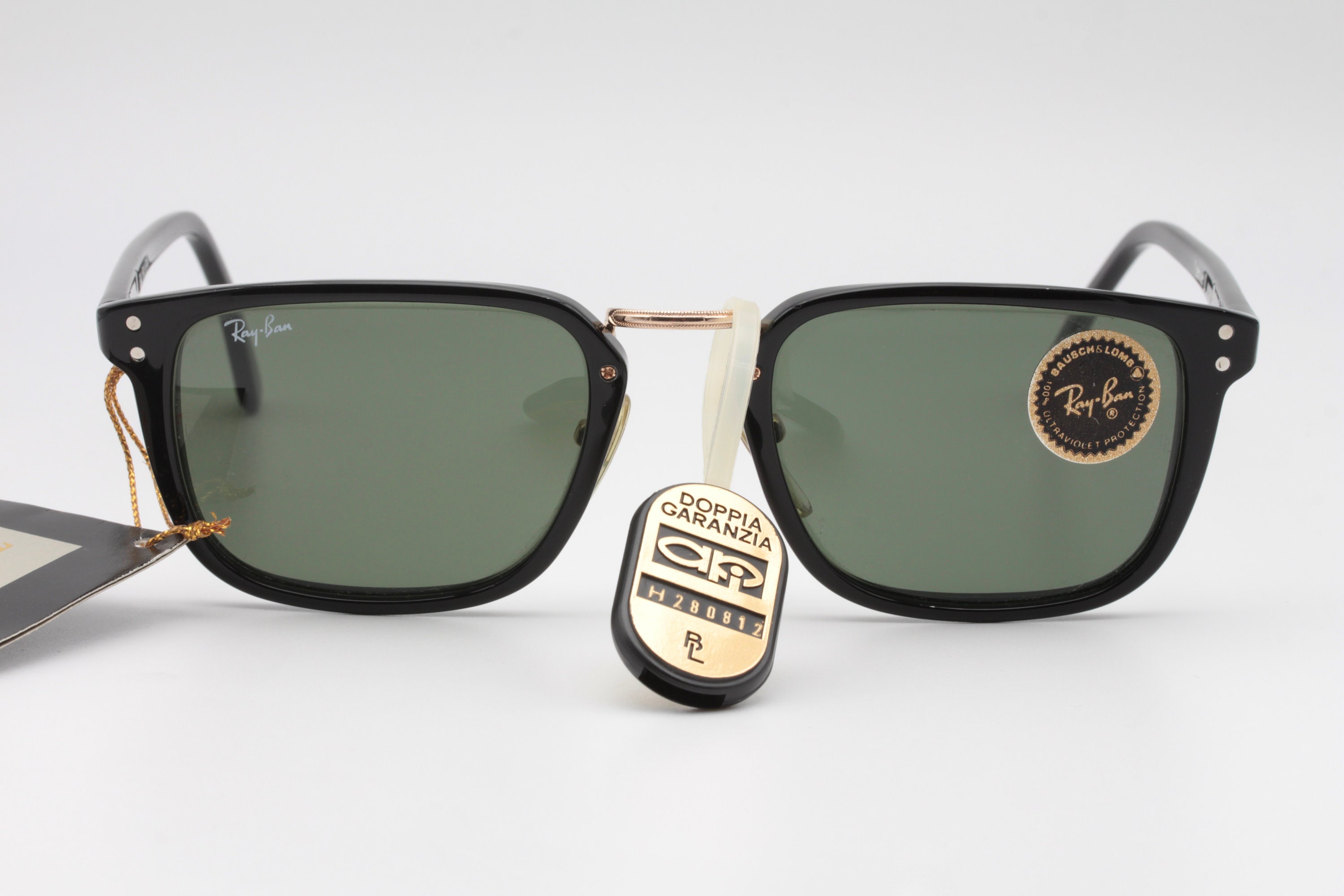 Vintage Ray Ban B L Premier E W 0866 Classic Squared Sunglasses With Black Frames Adorned With Golden Details 80 s Etsy Australia