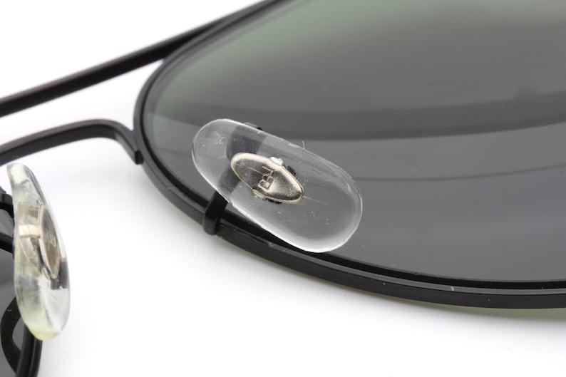 Vintage Ray Ban B&L black aviator sunglasses made on USA 80's - New Old Stock image 6