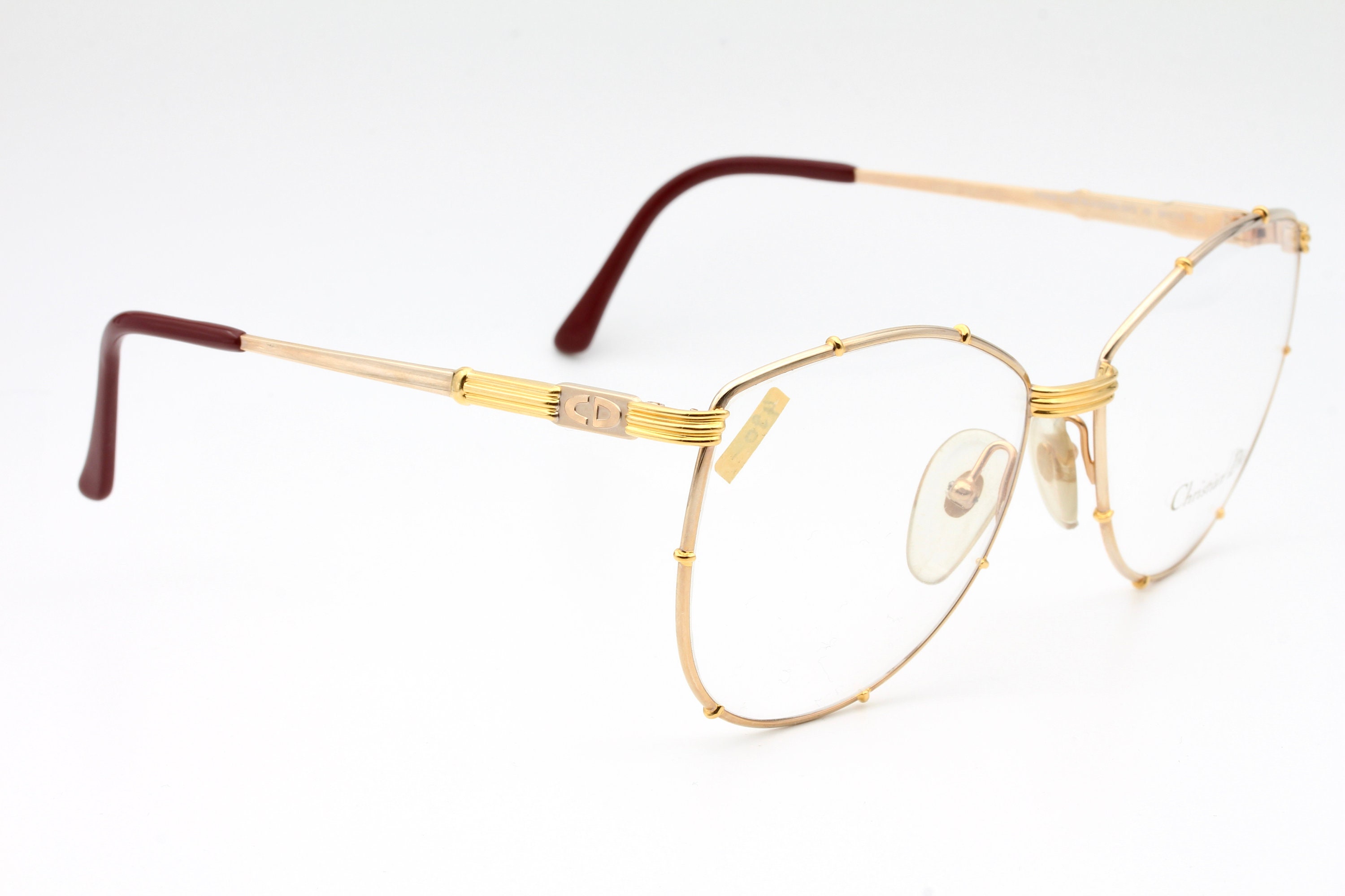 美品☆made Austria☆Christian Dior☆ Vintage Christian Dior Austria Quadior Matte Brown Women's