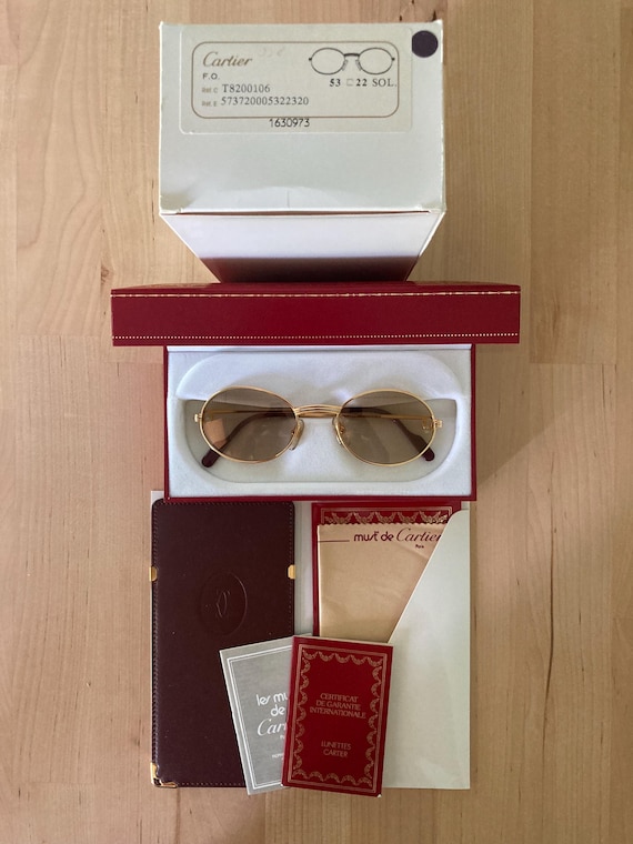Cartier Saint-honoré Vintage Sunglasses Made in France 90 display picture 3