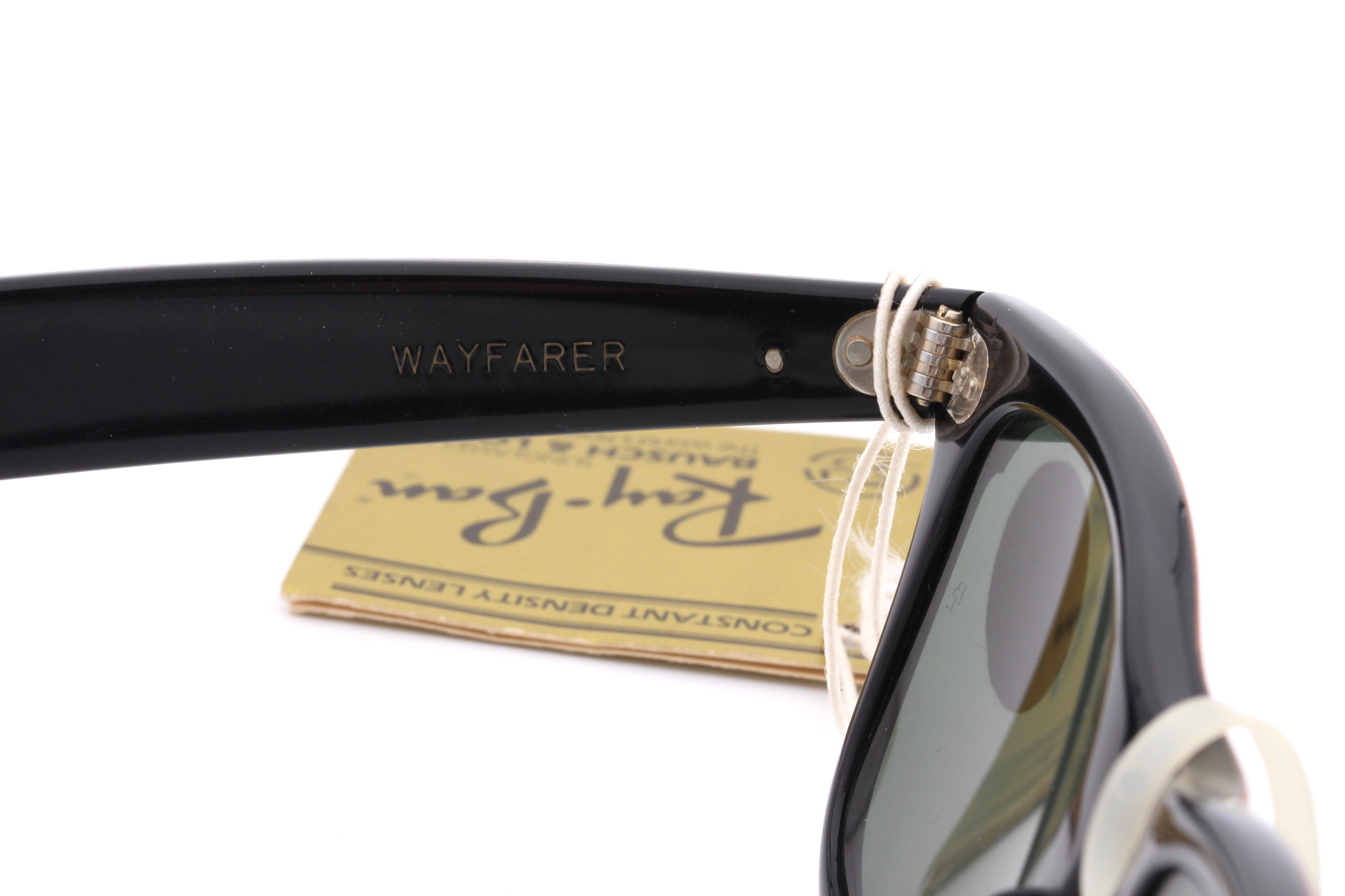 Ray Ban B&L Wayfarer Leather Edition Vintage Sunglasses Made