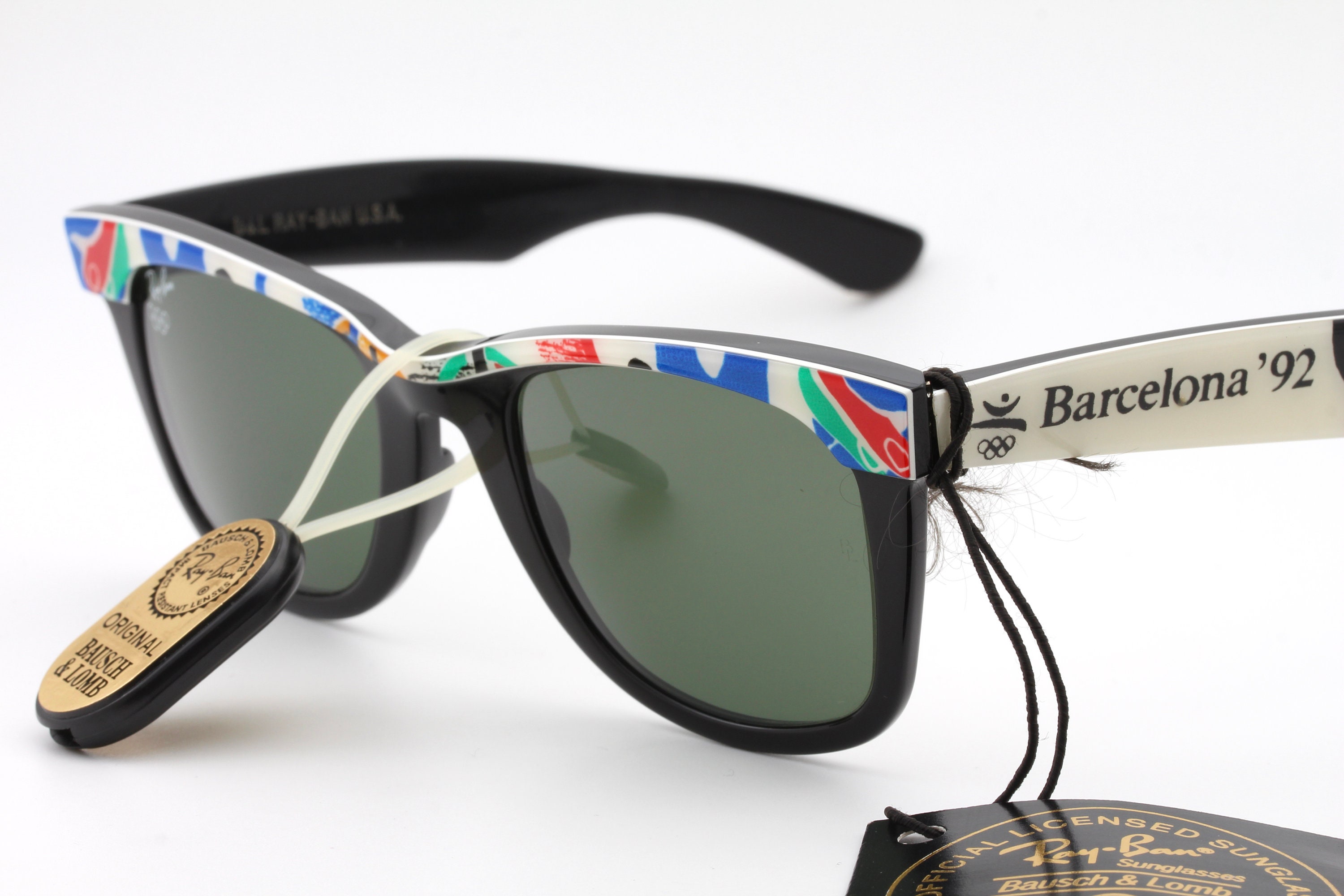 Vintage Sunglasses Ray Ban B&L Wayfarer I Barcellona Olympic Vintage Sunglasses Ray Ban B&L Wayfarer I Barcellona Olympic