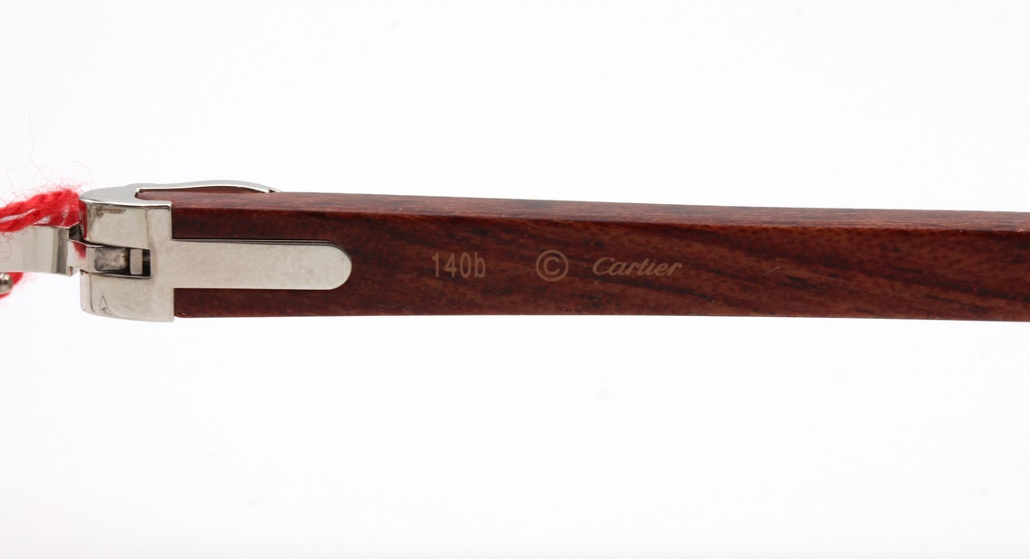 vintage cartier glasses wood