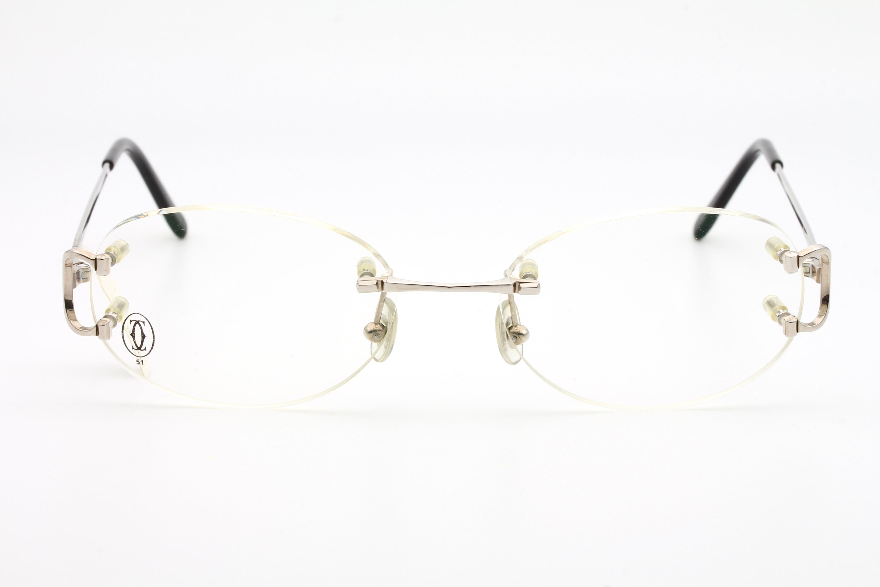 Cartier C Decor Vintage Eyeglasses Made in France 90