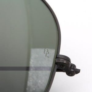 Vintage Ray Ban B&L black aviator sunglasses made on USA 80's - New Old Stock image 7