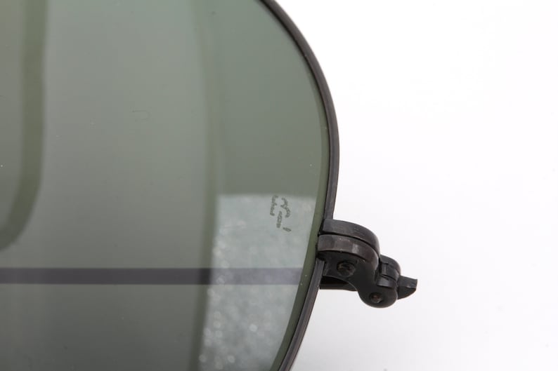 Vintage Ray Ban B&L black aviator sunglasses made on USA 80's - New Old Stock image 7