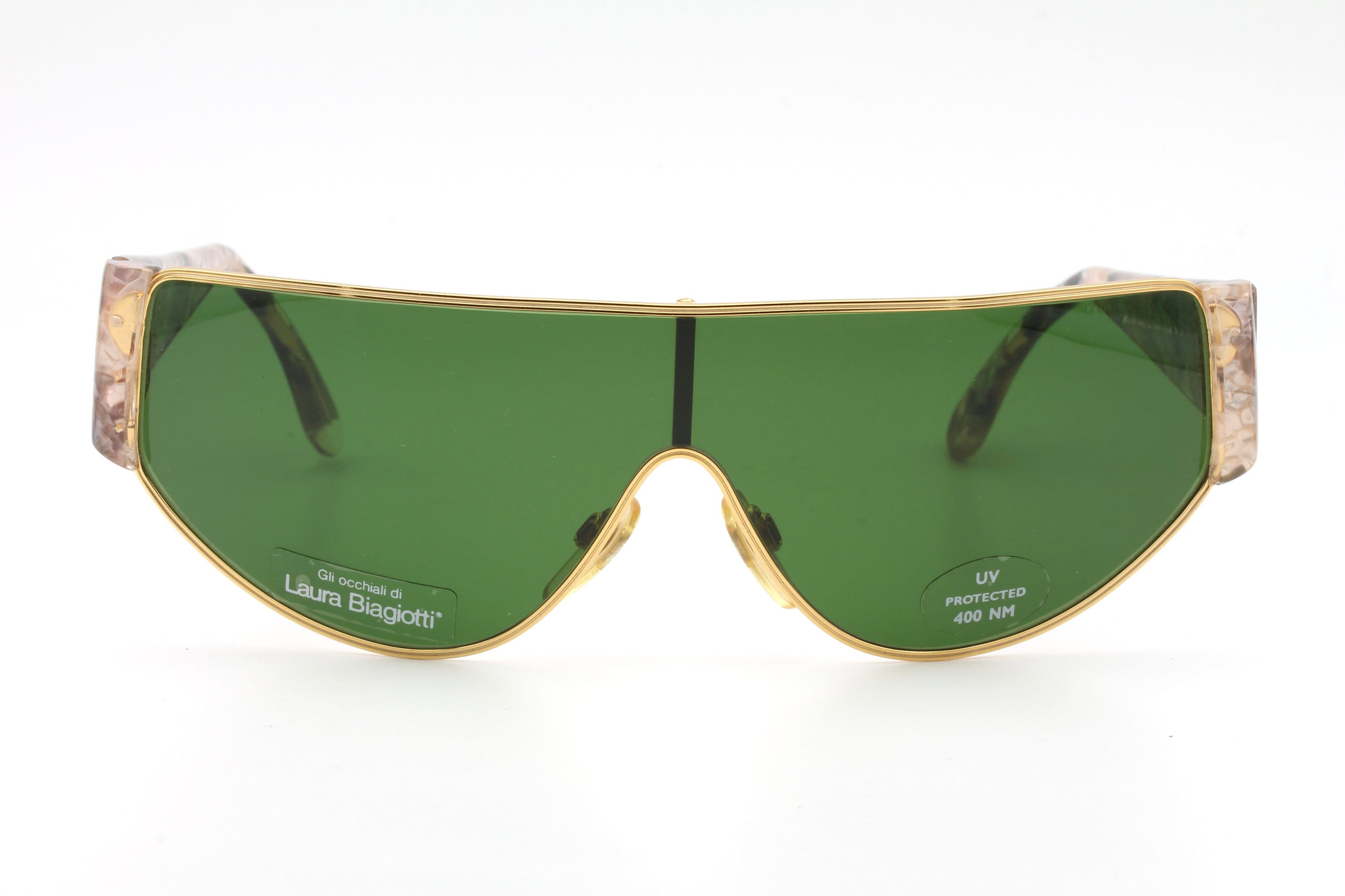 Laura Biagiotti Rare Green Gold Vintage Sunglasses Vintage LAURA BIAGIOTTI LB 729/S Designer Women main image 3