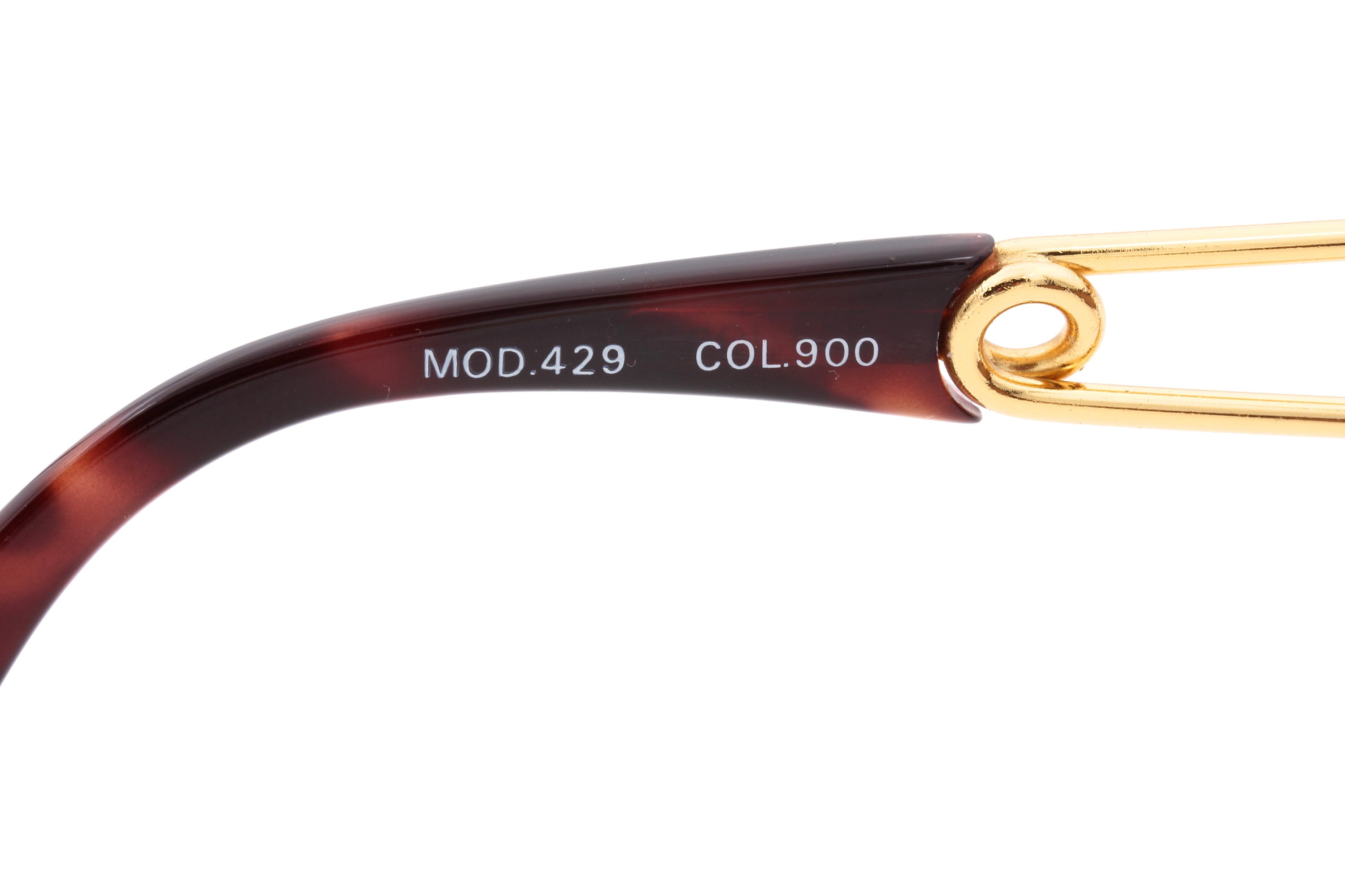 Gianni Versace Vintage Y2K Sunglasses Mod 429 Col 900 Medusa Tortoise Gold Italy Gianni Versace 1996 Womens Vintage Gold Medusa Sunglasses  main image 2