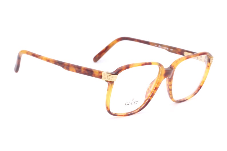 Noble Gucci GG 1117/N vintage eyeglasses / square glasses frames made in Italy in the 80s image 4