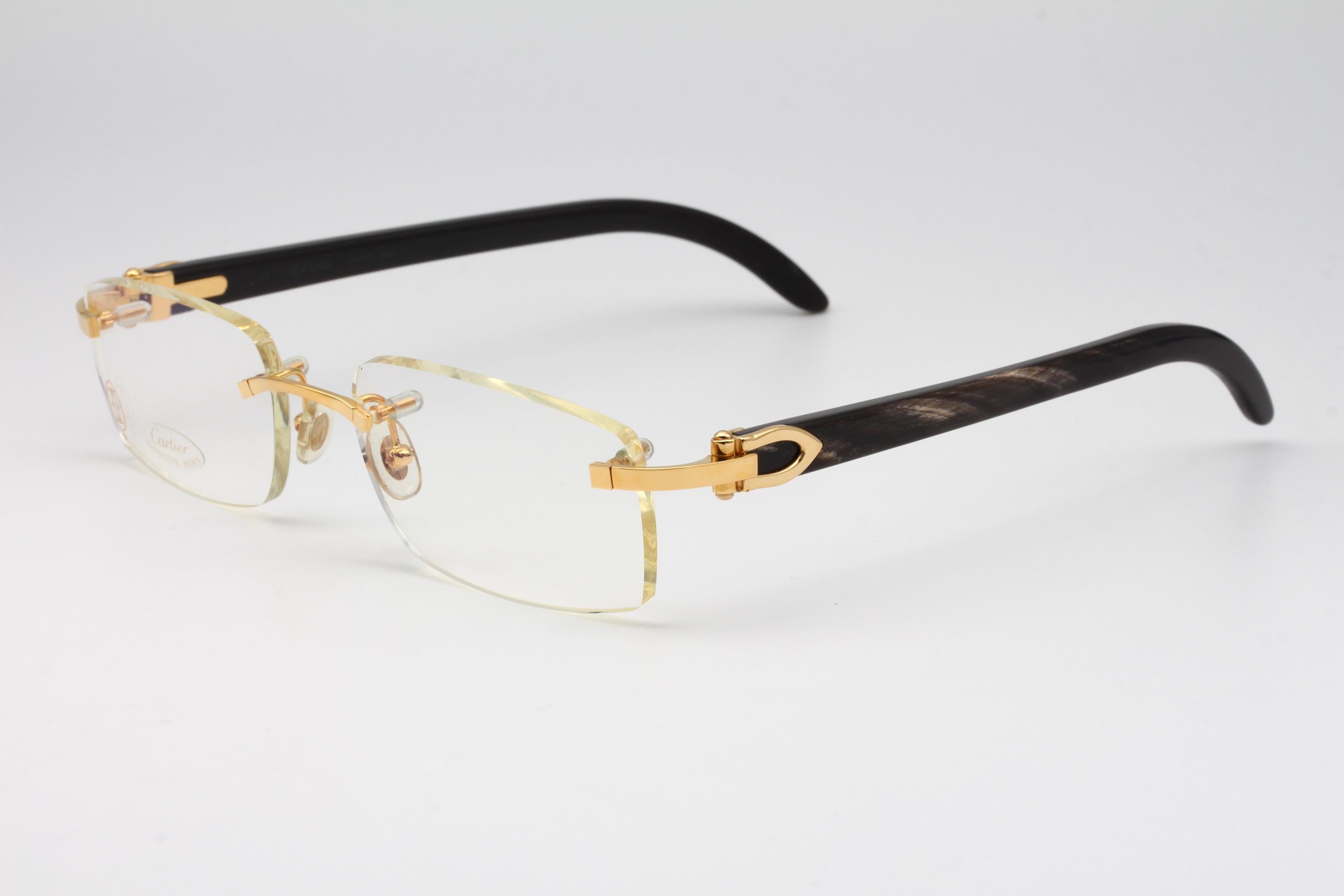 Cartier Arizona Vintage Eyeglasses Genuine Horn Made in France