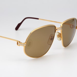 Gafas de sol vintage Cartier Panthere fabricadas en Francia, años 80 - gafas de aviador - nuevas de antiguo stock
