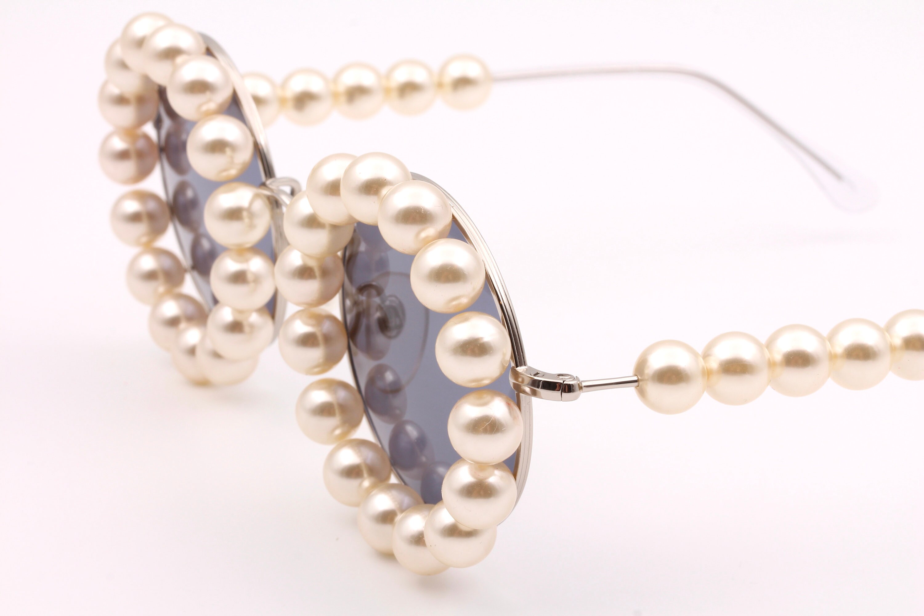 Vintage chanel hotsell pearl sunglasses