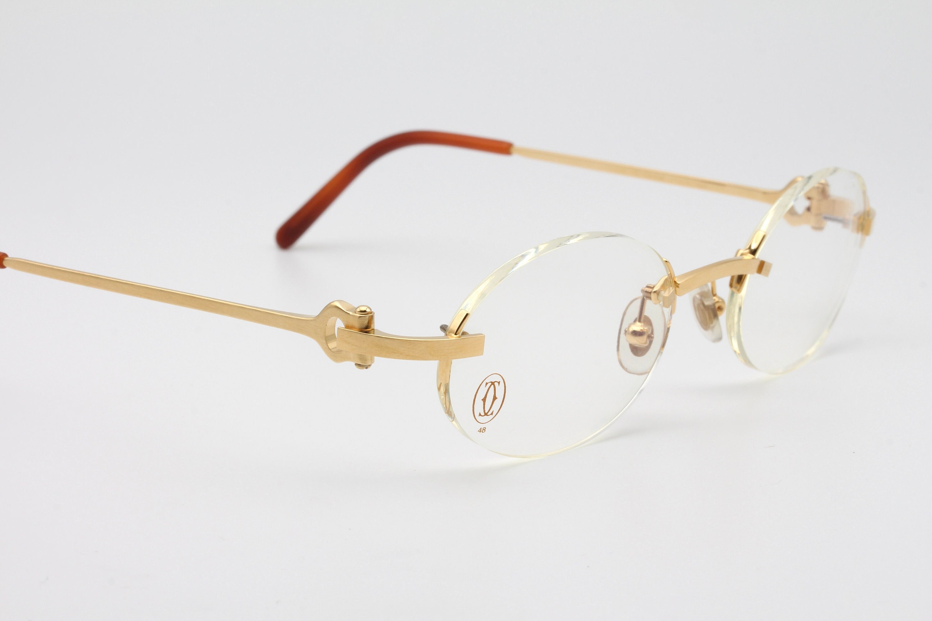 Cartier Shamal Vintage Sunglasses Made in France 90 display picture 2