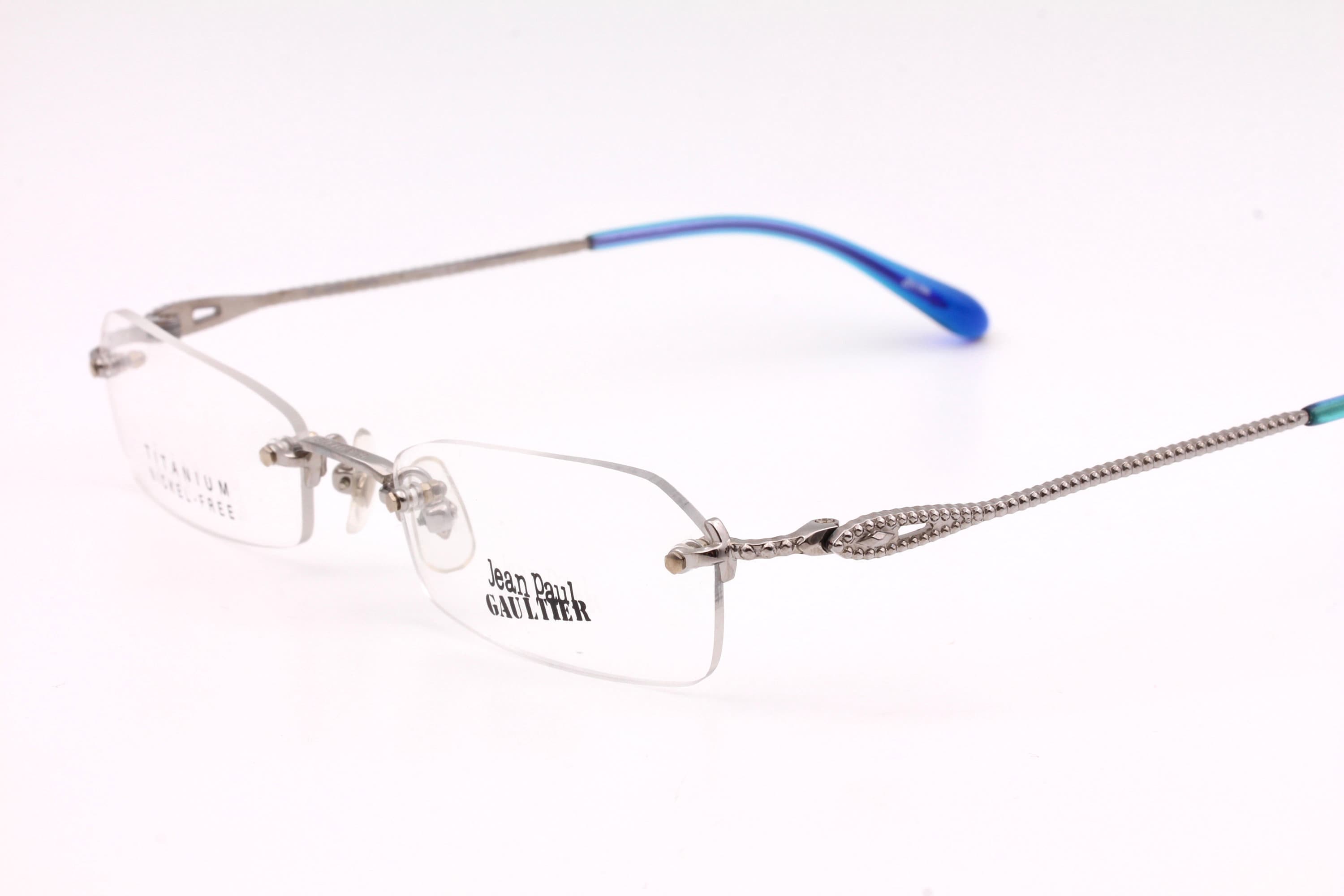 【美品】GAULTIER 55-0063 リムレス メガネフレーム Jean Paul Gaultier 55 0063 Vintage Eyeglasses Made of Japanese