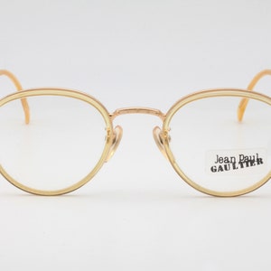 Jean Paul Gaultier 55 3271 22KGP vintage eyeglasses made in Japan 90's - new old stock