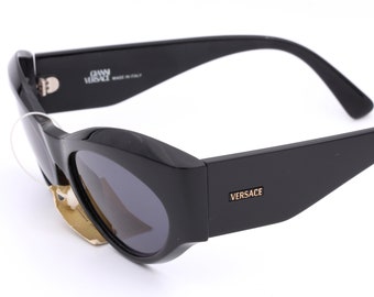 Versace mod 374 with 852 BK vintage sunglasses made in Italy 90&#39;s