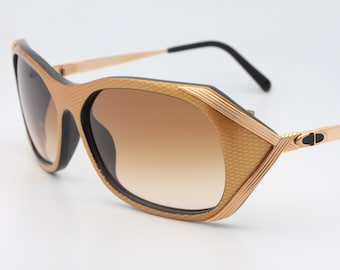 Vintage Dior Airspeed 2 Shield Sunglasses: Khaki Frame  display picture 2