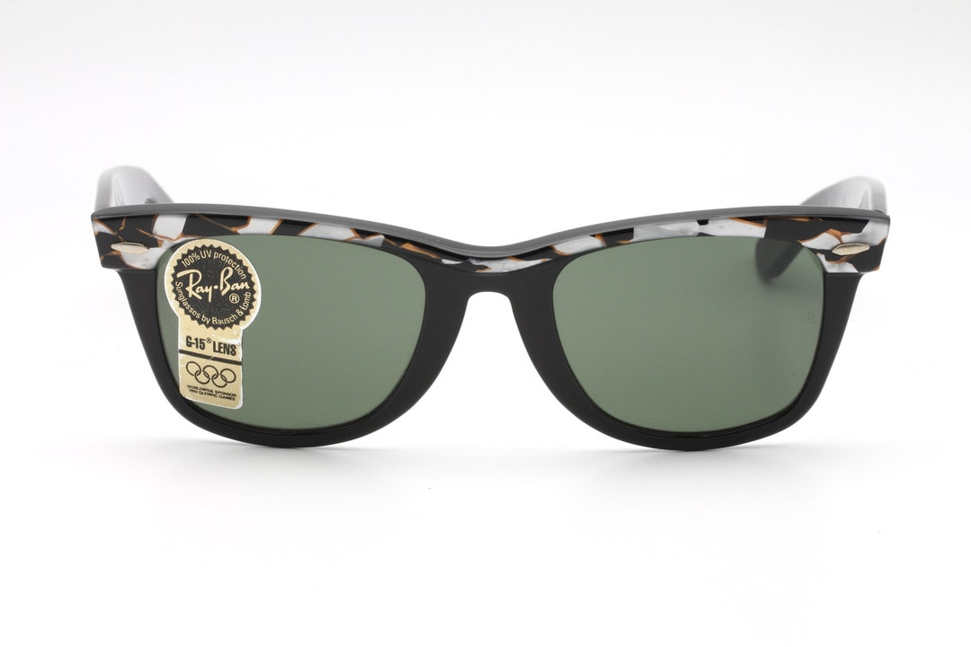 小物 B&L Ray-Ban WAYFARER 90's Ray Ban B&L Wayfarer Leather Edition Vintage Sunglasses Made