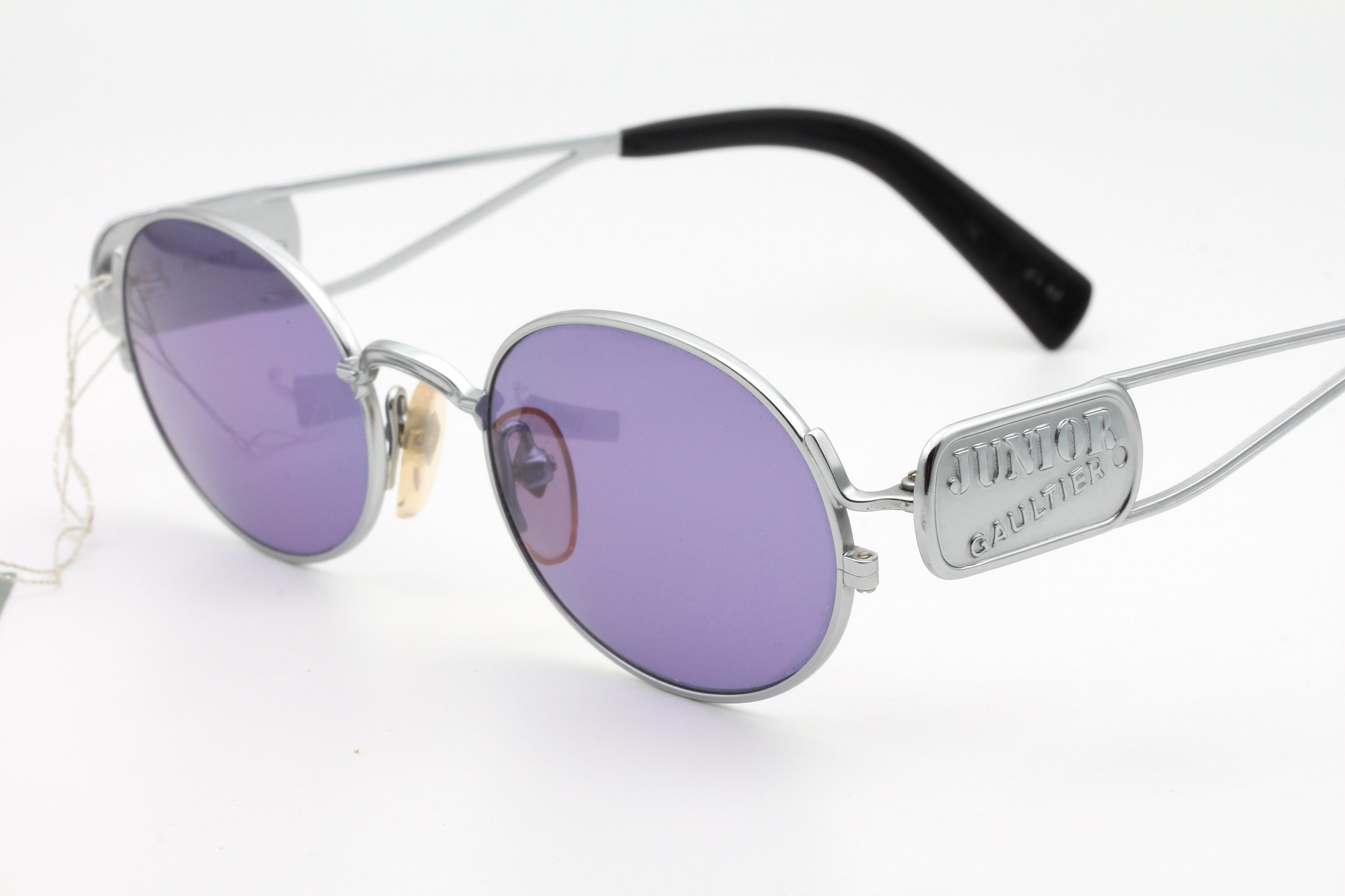 1980年代 JUNIOR GAULTIER 広告 フレーム付き 90s Vintage Junior Gaultier Round Last Emperor Leon