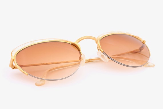 Les Lunettes Essilor 813 02 vintage sunglasses ma… - image 5