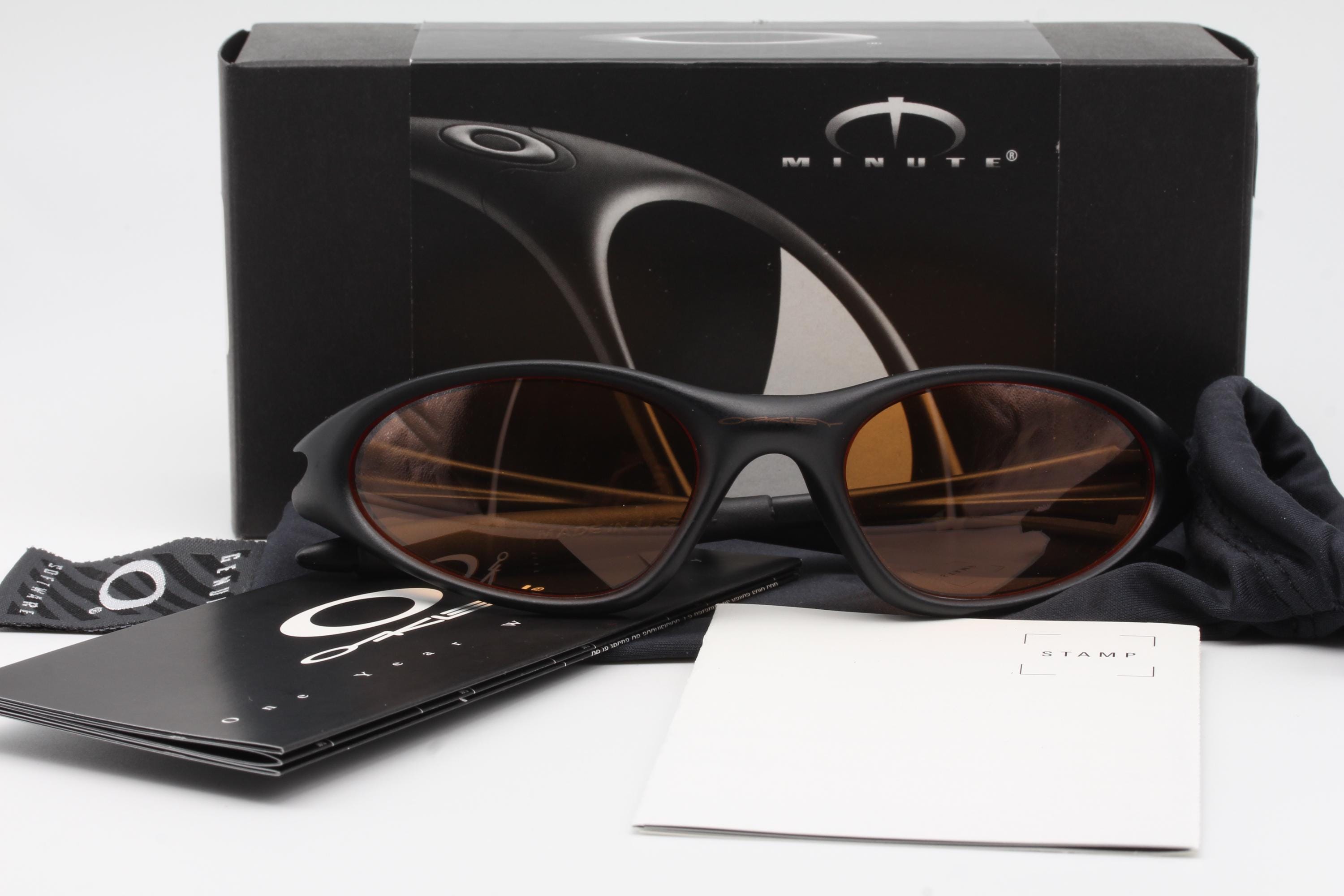 Vintage Sunglasses Oakley Minute Persimmon Made in the USA 90's