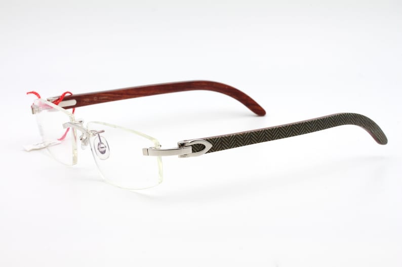 vintage cartier glasses wood