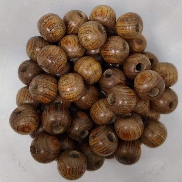 Exotic Wood Round Beads Various (Priced and Bagged in Qty 10+ beads)