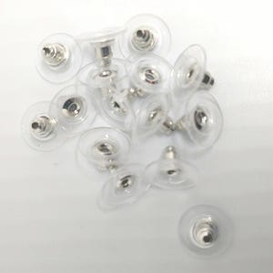 Accesorios para pendientes de plata: partes traseras, espacios en blanco, perforados