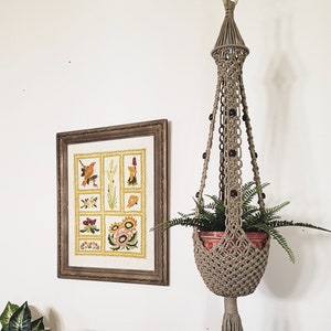 Teardrop Macrame Plant Hanger Vintage Style Macrame Boho Home Decor Hippie Home Decor