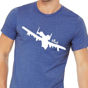 A-10 Shirt Warthog Shirt Custom A-10 Shirt A-10 Attack on Front