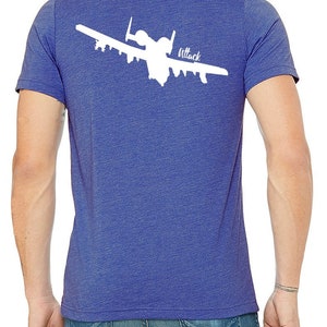 A-10 Shirt Warthog Shirt Custom A-10 Shirt A-10 Attack on Back