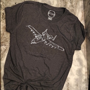 A-10 Sketch Shirt | Warthog Shirt | Custom A-10 Shirt | Airplane Drawing Shirt