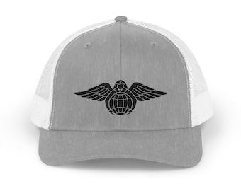 Casquette trucker snapback avec ange gardien Pararescue | Bonnet de pyjama brodé USAF