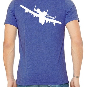 A-10 Shirt Warthog Shirt Custom A-10 Shirt A-10 Brrt on Back