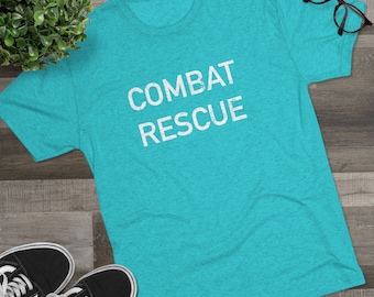 T-shirt ras du cou en mélange triangulaire HC-130 Combat Rescue