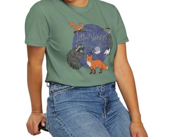 T-shirt unisexe vintage Little Varmint Comfort Colors teint en pièce