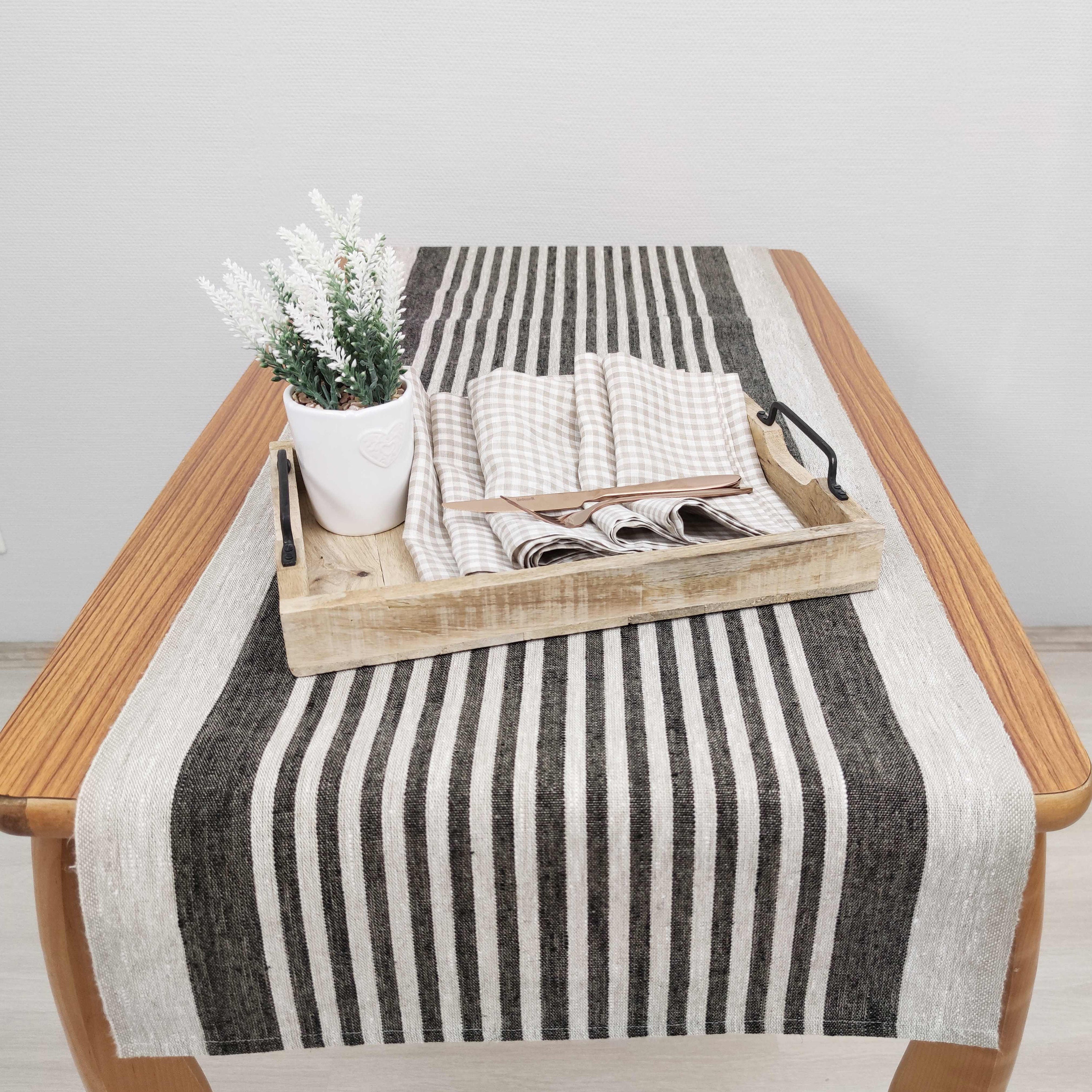 Gray Linen Table Runner Burlap Table Runner Etsy