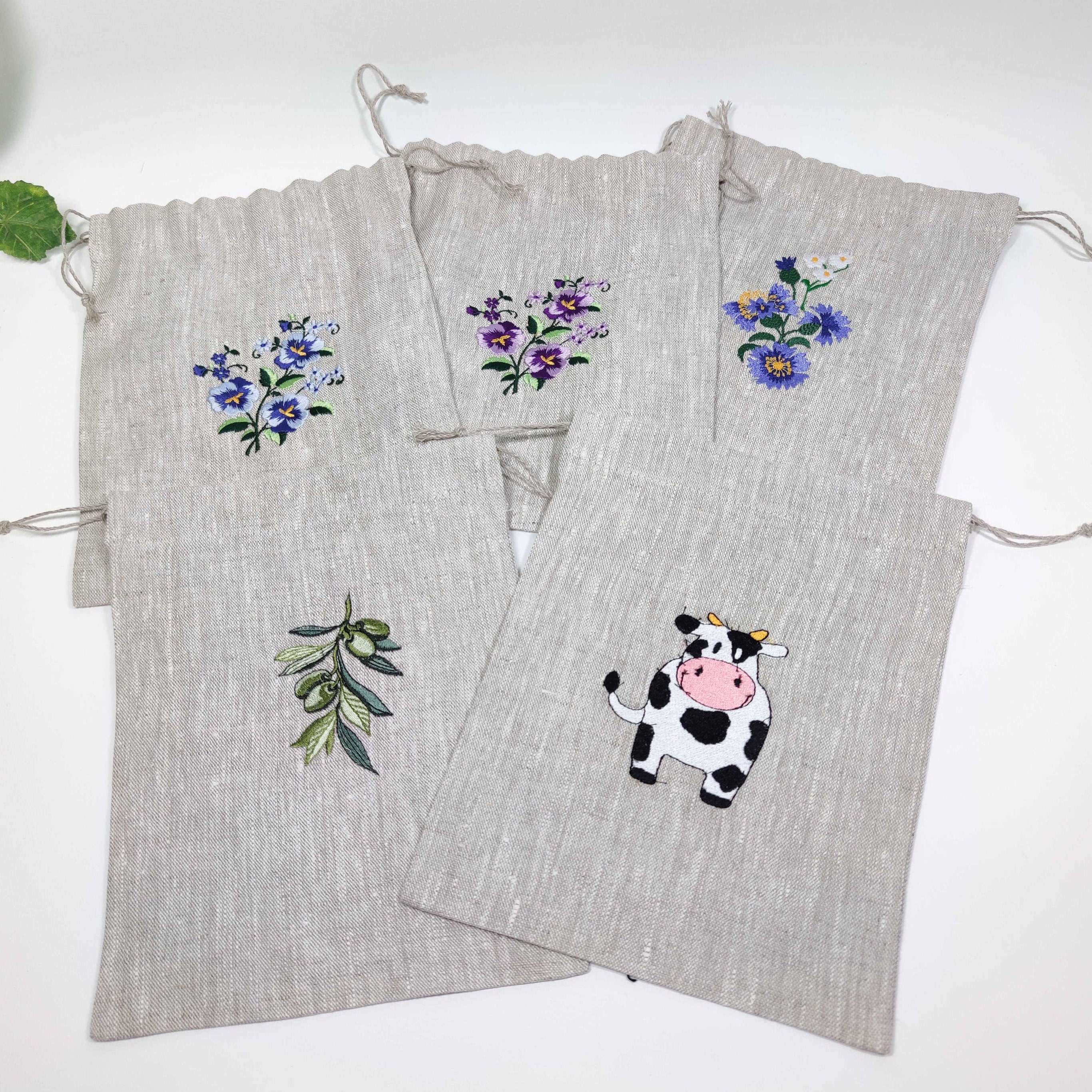 Small Linen Bags for Herbs Nuts Gift Bags Etsy