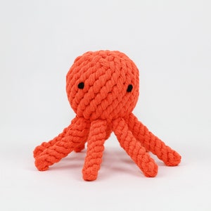 Handmade Sustainable Octopus Rope Toys, Dog Chew Toys, Gifts for Pets image 8