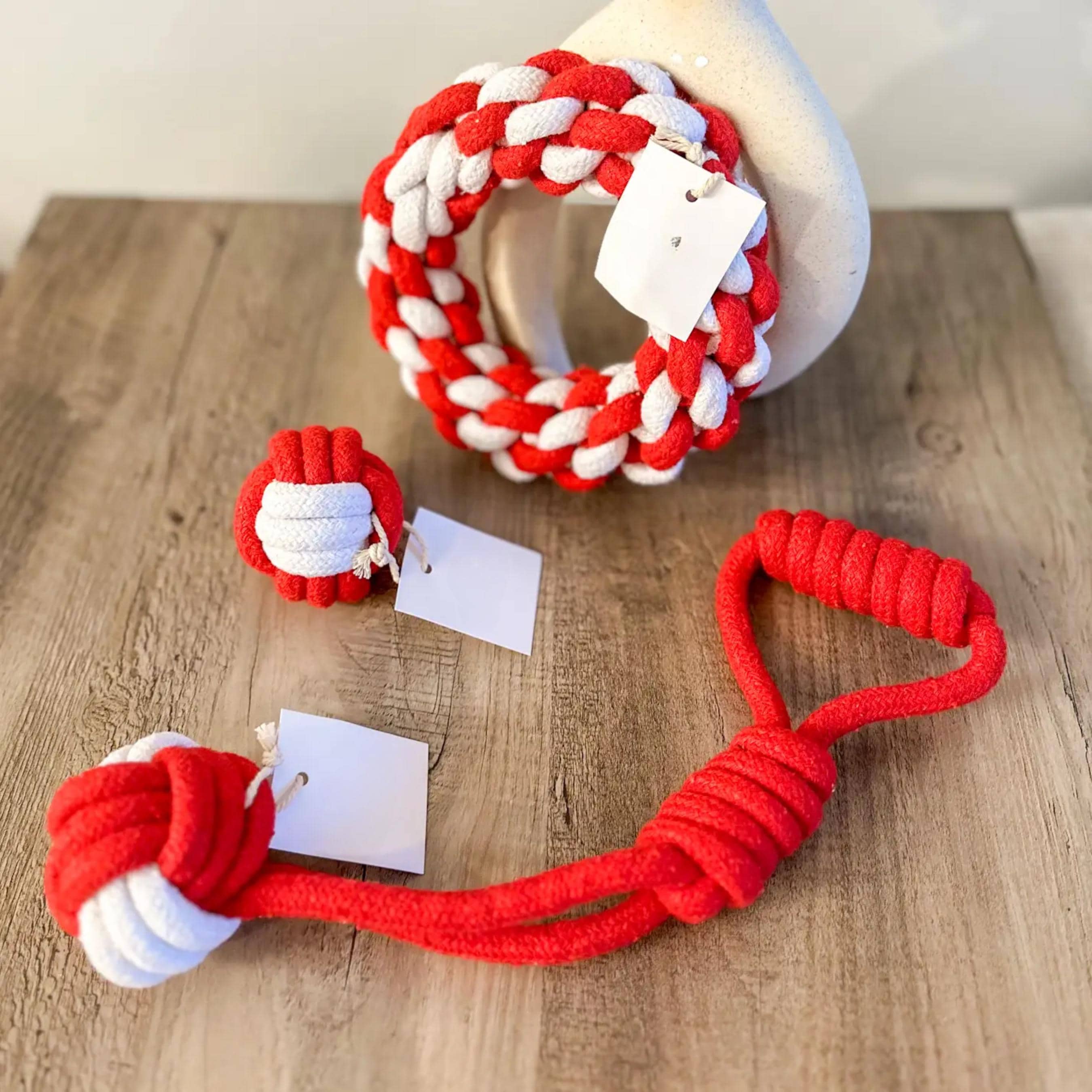 Chrsitmas Rope Christmas Dog Rope Toy Gift Set: Eco-friendly Braided Toys - Etsy