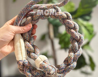 New: Handcrafted Rainbow Rover Dog Leash | Sustainable