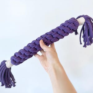 Luxury Handmade Macrame Candy Rope for Big Dogs, Dog Chew Toys, Sustainable Dog Rope Toys, Special Gifts for Dogs, Interactive Dog Rope Toys