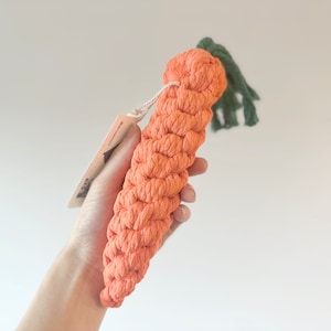 Handmade Easter Carrot Rope Toys For Pets, Sturdy Chew Toys, Large Toys For Pets, Gifts For Pets, Dog and Cat Chew Toys,